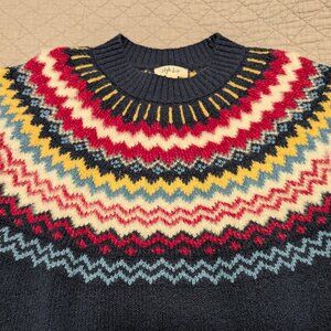 Fair Isle Sweater Pullover - Women's Size XL Navy - NWOT